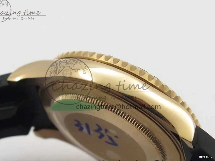 MiroTime 0112 WeatherProof Yacht-Master 40 116695SATS Bp Maker Best Edition Black Dial on Rubber Strap SA 3001